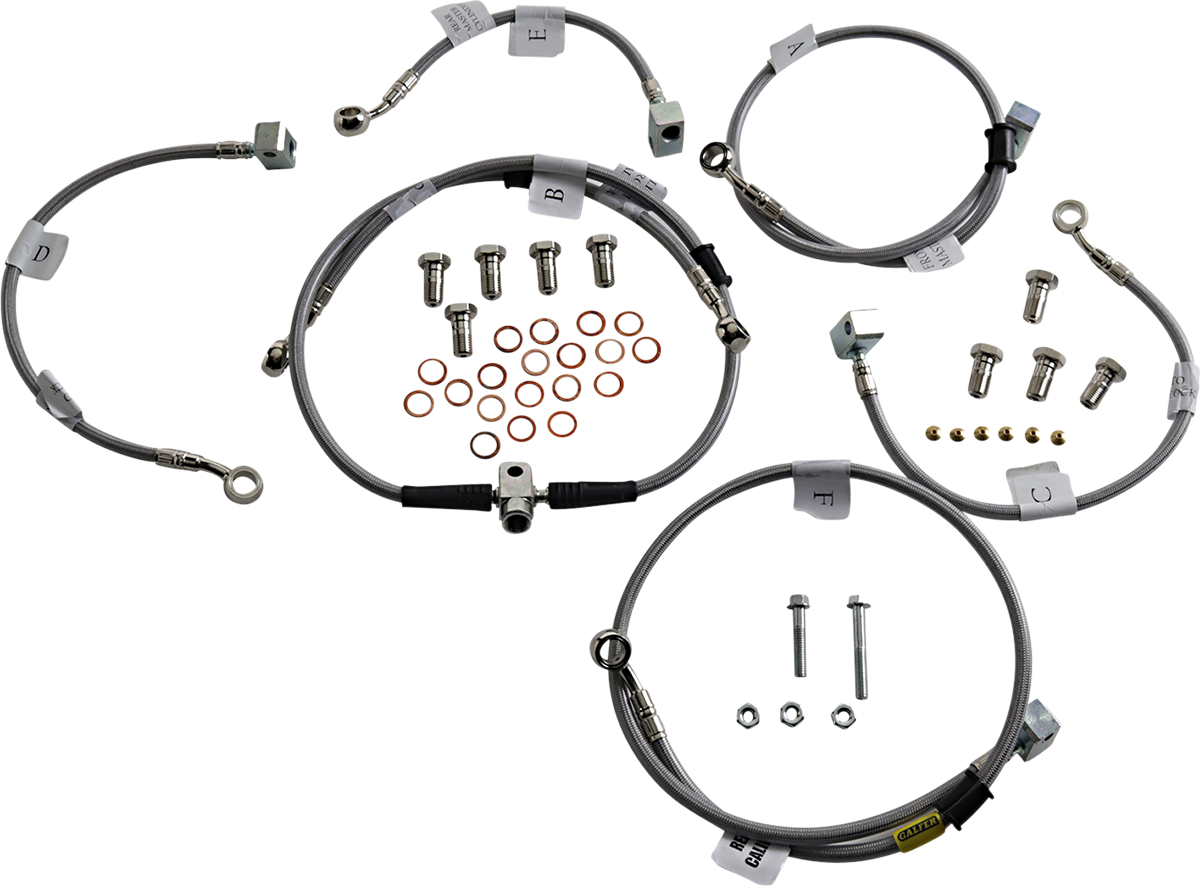 Galfer Stainlesss Steel Brake Line Kits 2 Lines Front FK003D366-2