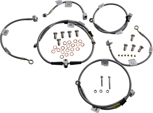 Galfer Stainlesss Steel Brake Line Kits 2 Lines Front FK003D366-2