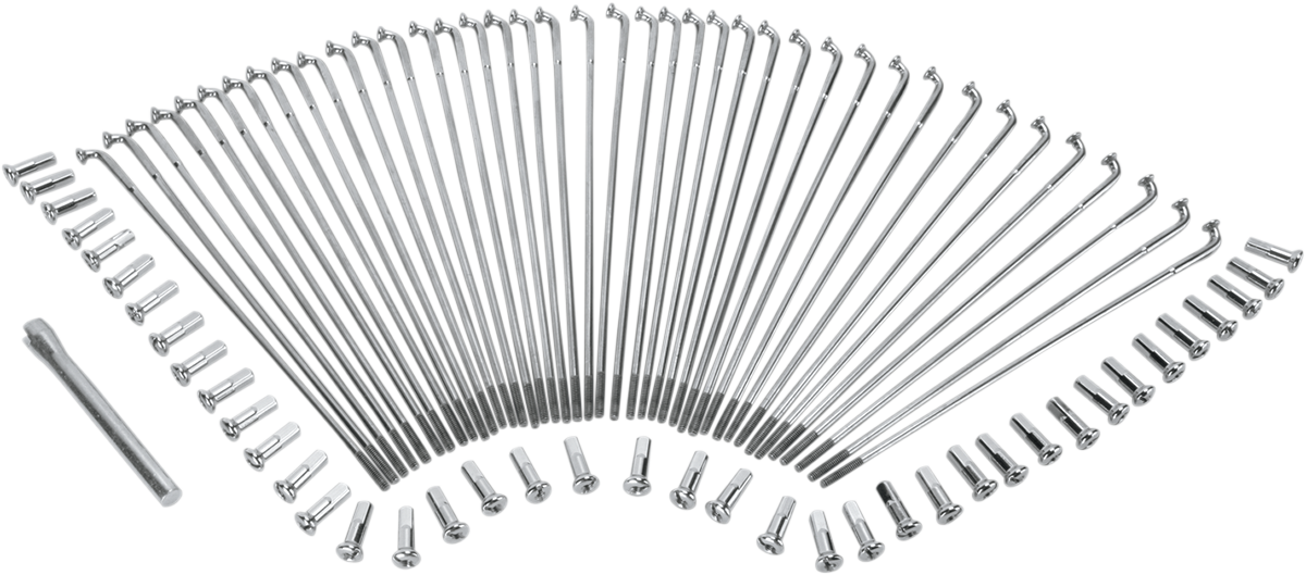 Stainless Steel 8 1/4in. Spoke Set for Drop Center Rim 19in 0211-0122