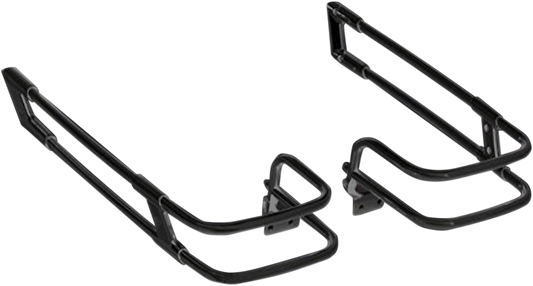 Drag Specialties Saddlebag Guard Rails Gloss Black 3501-1246