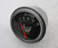 Harley Davidson Custom Chrome Mini 2-1/8" Oil Pressure Gauge