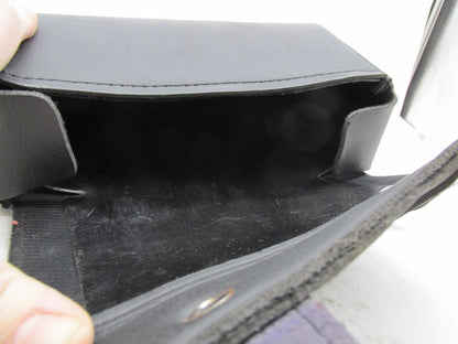 Universal Motorcycle Harley Davidson Synthetic Leather Buckle Fork Pouch 8x5x3"