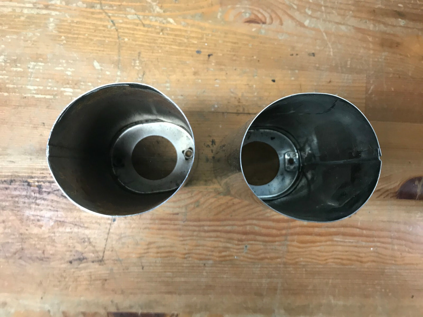 Harley Davidson chrome lower fork tube extended covers touring HD Nice