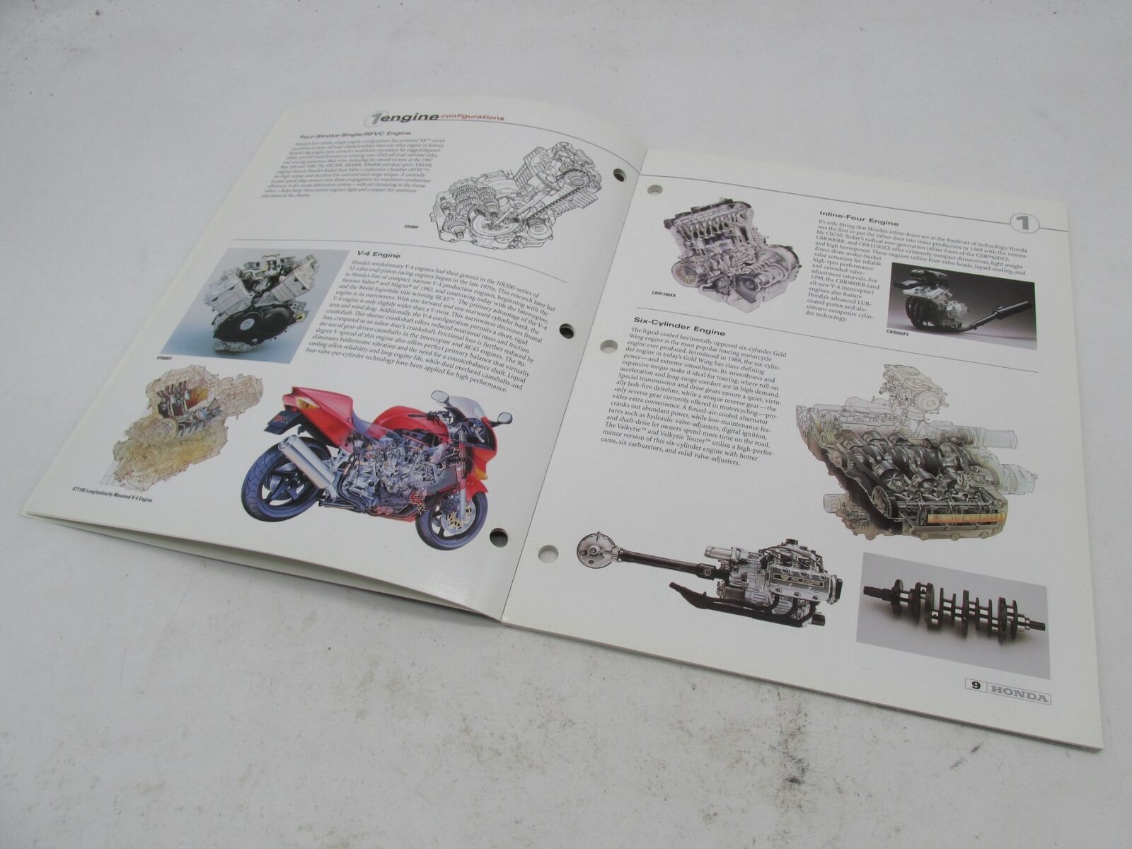 1998 Honda Motorcycle Technology Catalog Book Pamphlet Booklet