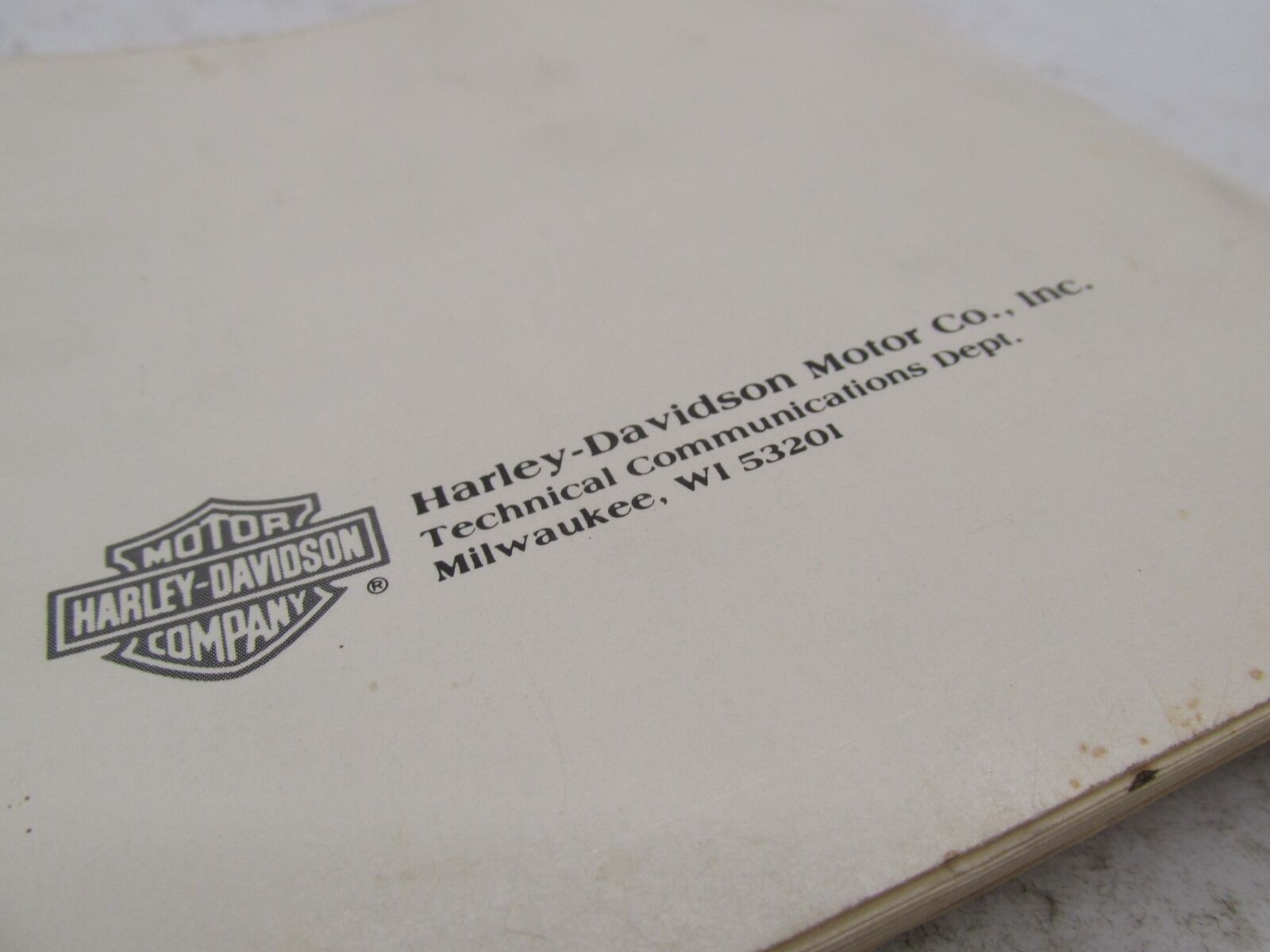 Harley-Davidson Official Factory 1986 5-Speed FXST Owner's Manual 99460-86