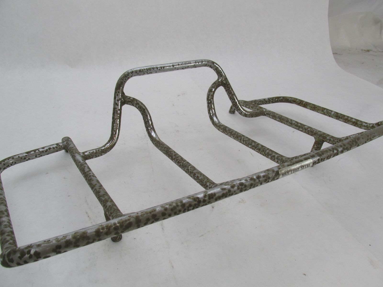Used Motorcycle Chrome Patina Luggage Rack 22" x 12"