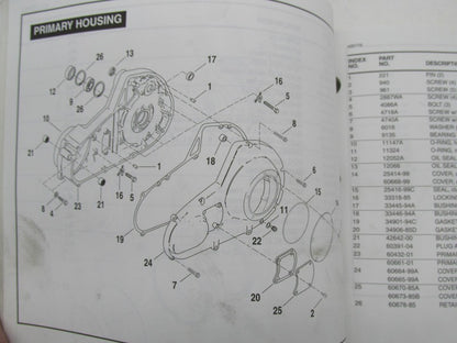 Harley Davidson Official Factory 2004 Touring Models Parts Catalog 994