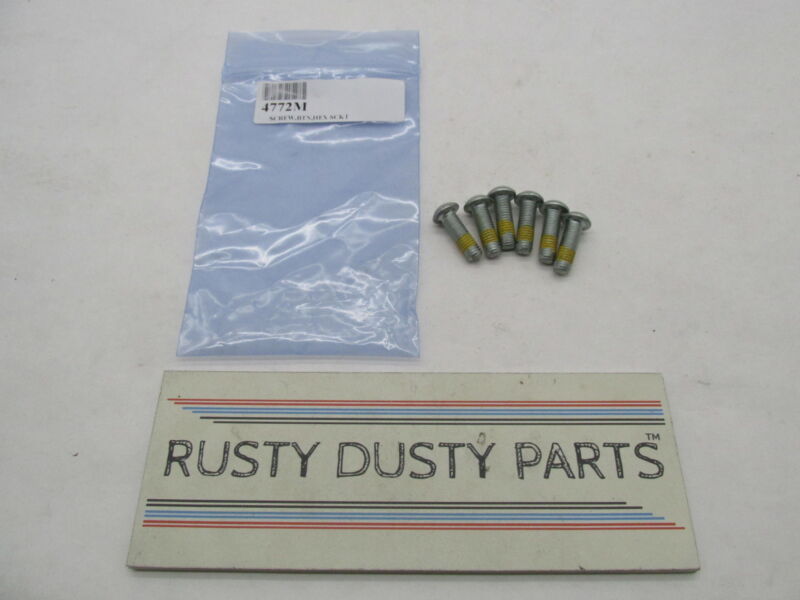 Lot of 6 Harley Davidson Genuine NOS Hex Socket Button Head Screws 4772M