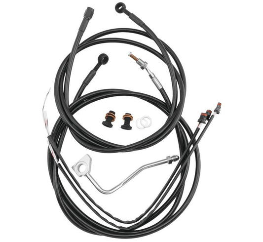 Burly Cable and Brake Line Kits 15in. Bagger Bars B30-1295