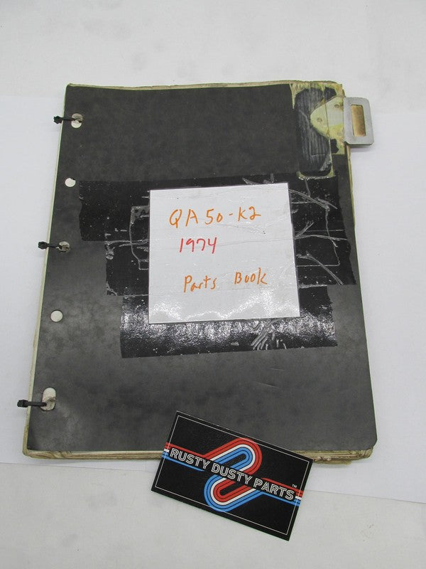 Honda Official Factory 1973 QA50 K2 2nd Edition Parts Catalog Manual