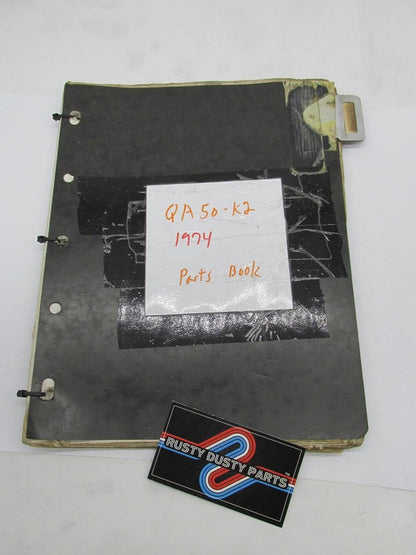 Honda Official Factory 1973 QA50 K2 2nd Edition Parts Catalog Manual