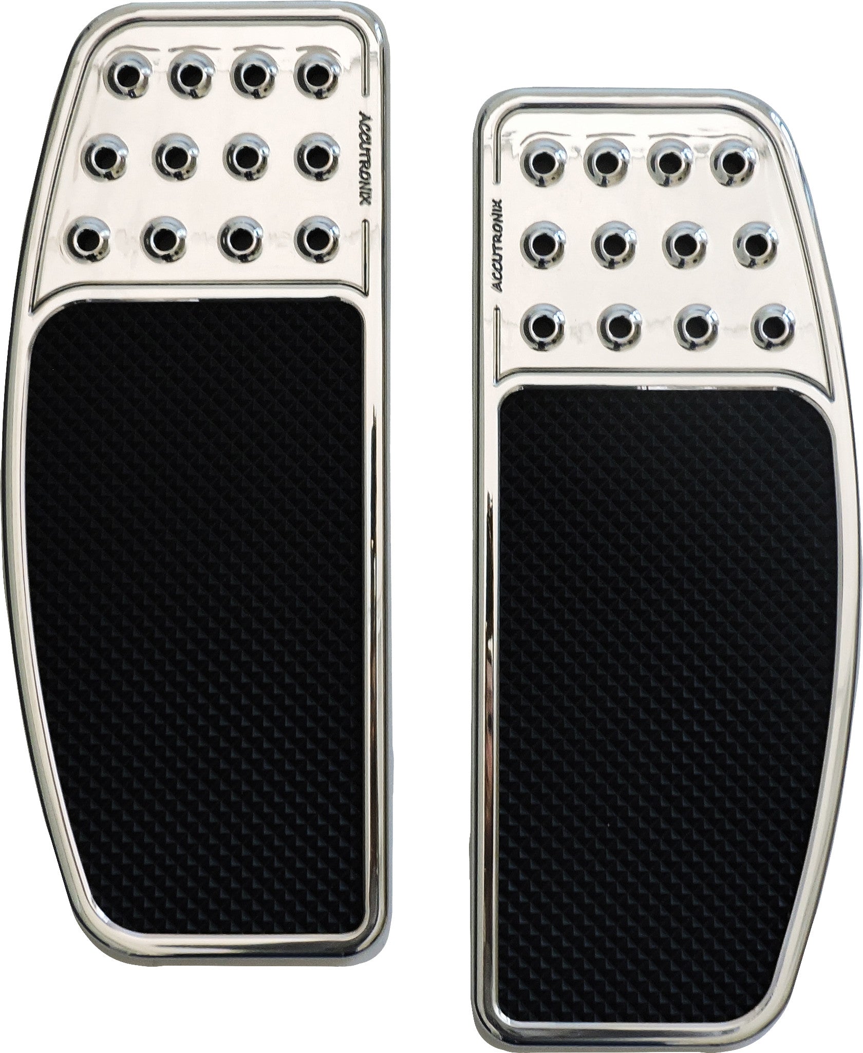 Accutronix Original Drilled Billet Floorboard Chrome FBF01-DOC