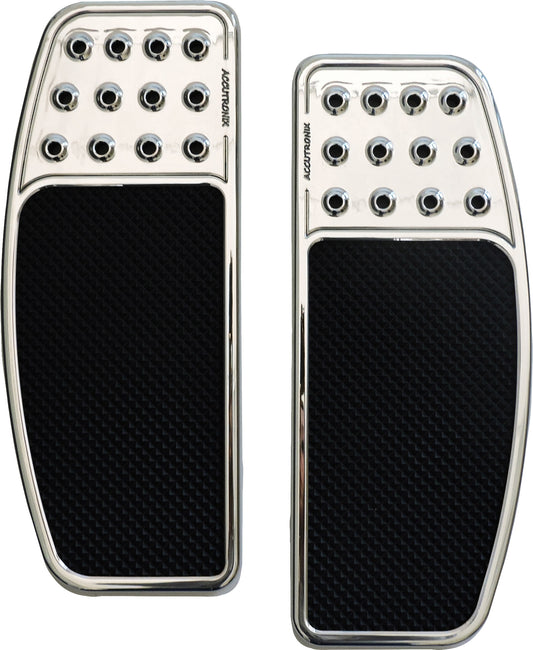 Accutronix Original Drilled Billet Floorboard Chrome FBF01-DOC