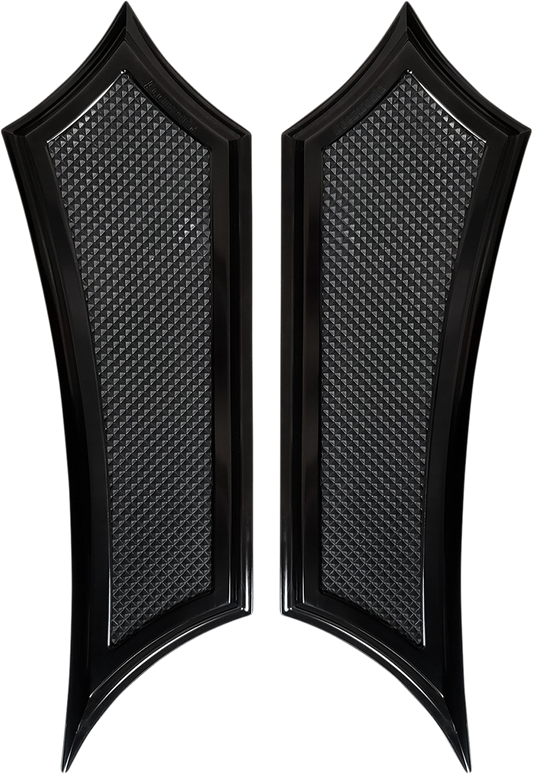 Accutronix Instigator Extended Floorboards Black FBF01-IB