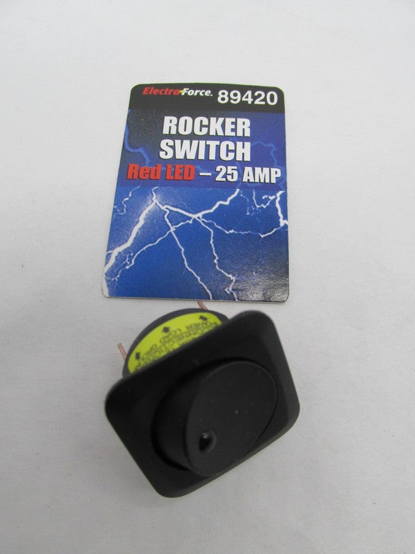 Electro Force Black 25 Amp Rocker Switch 89420