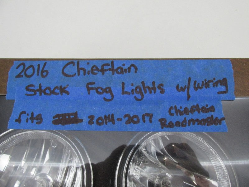 Pair of Indian Genuine Chieftain 2014-2017 Roadmaster Aux Fog Lights w