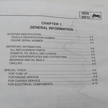 Yamaha OEM SERVICE MANUAL CW50L 1999 CW50 LIT-11616-12-31