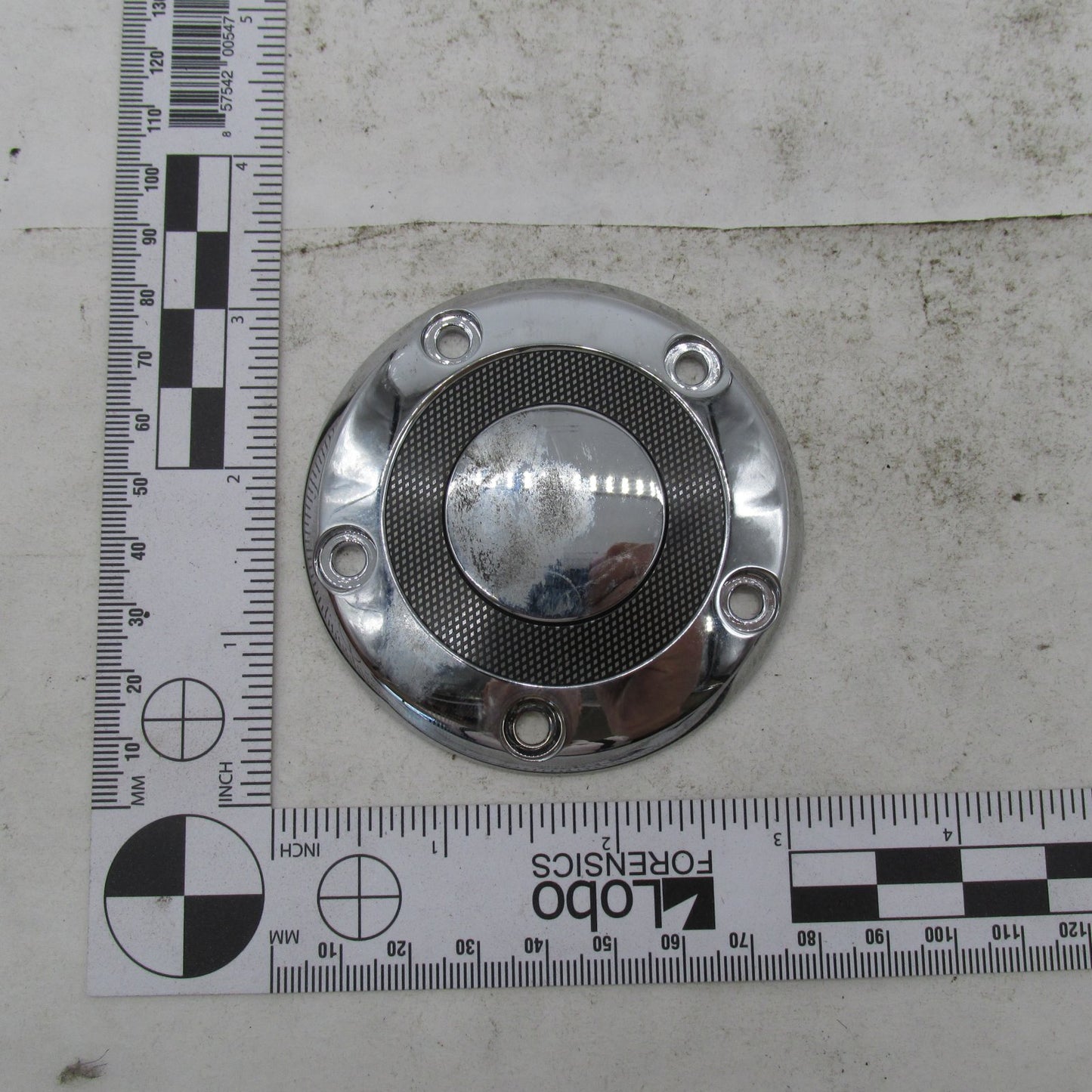 Harley Davidson OEM Chrome and Mesh 5 Hole Timing Cover with Hardware
