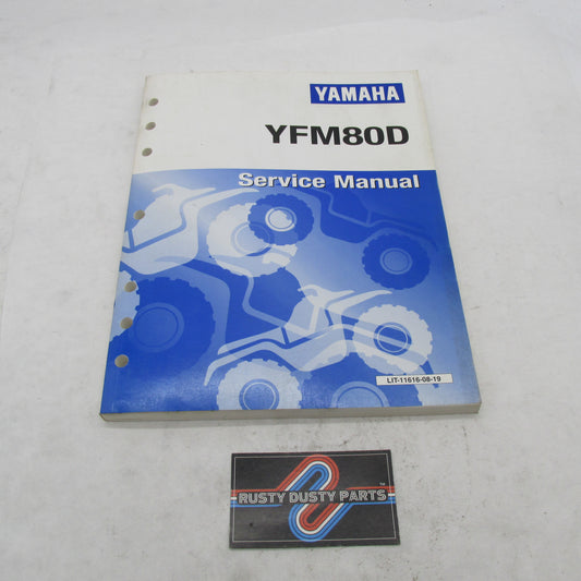 Yamaha Genuine YFM80D Service Manual LIT-11616-08-19 4EM-28197-20