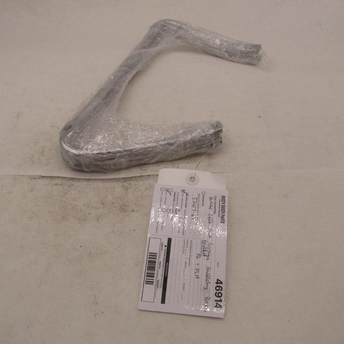Harley Davidson NOS Left Side Luggage Saddlebag Brace Bracket 53417-65