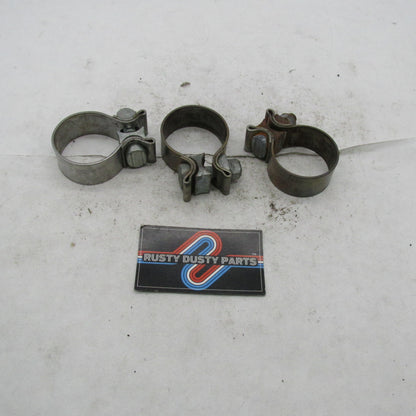 Lot of 3 Harley-Davidson OEM 1.75" 1-3/4" Heavy Duty Muffler Clamps 65