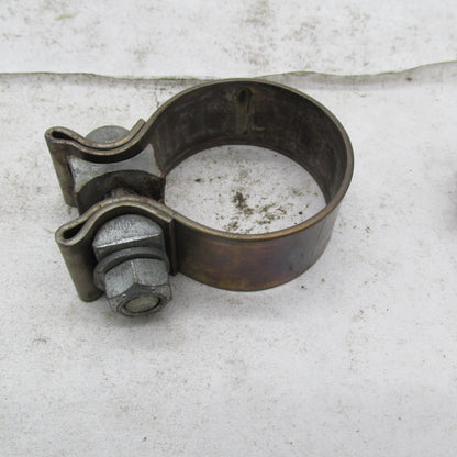 Lot of 3 Harley-Davidson OEM 1.75" 1-3/4" Heavy Duty Muffler Clamps 65