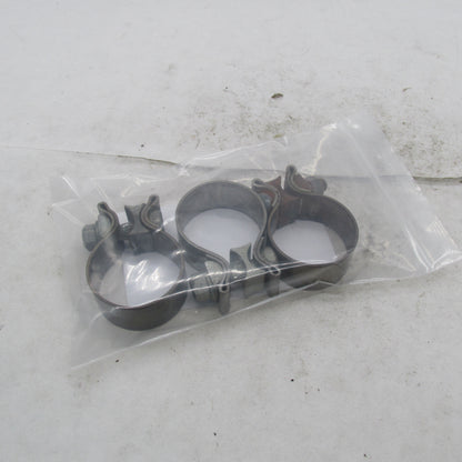 Lot of 3 Harley-Davidson OEM 1.75" 1-3/4" Heavy Duty Muffler Clamps 65