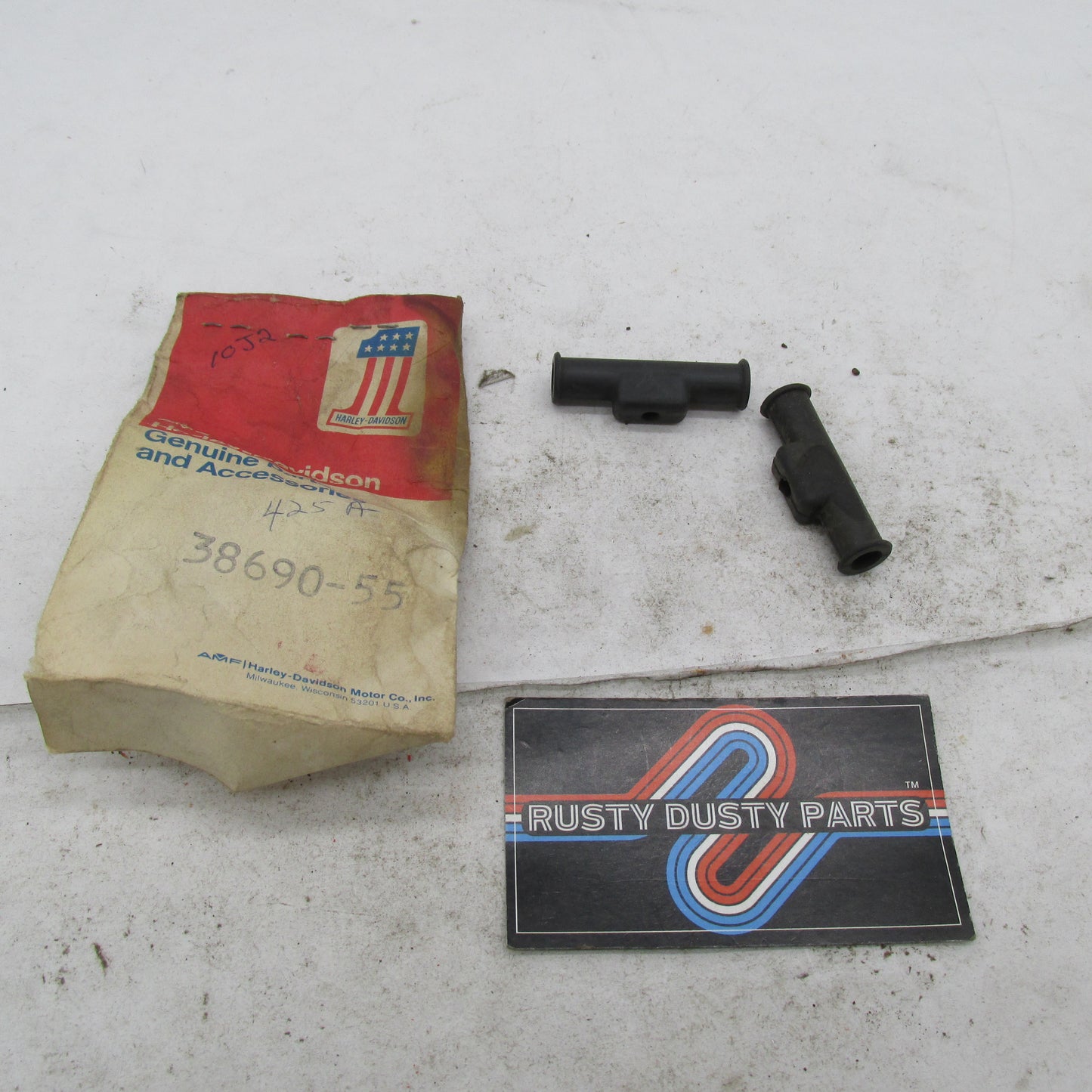 Lot of 2 Harley-Davidson OEM NOS K-Model Sportster Cable Oiler Boots 3
