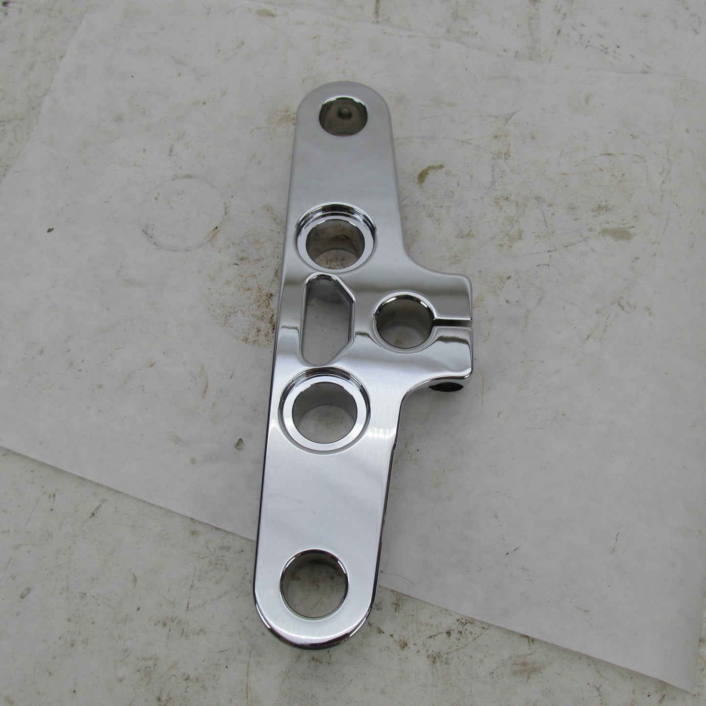 Harley-Davidson OEM Softail 41mm Chrome Upper Triple Tree Clamp 45456-