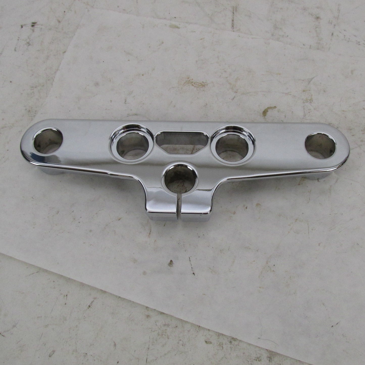 Harley-Davidson OEM Softail 41mm Chrome Upper Triple Tree Clamp 45456-