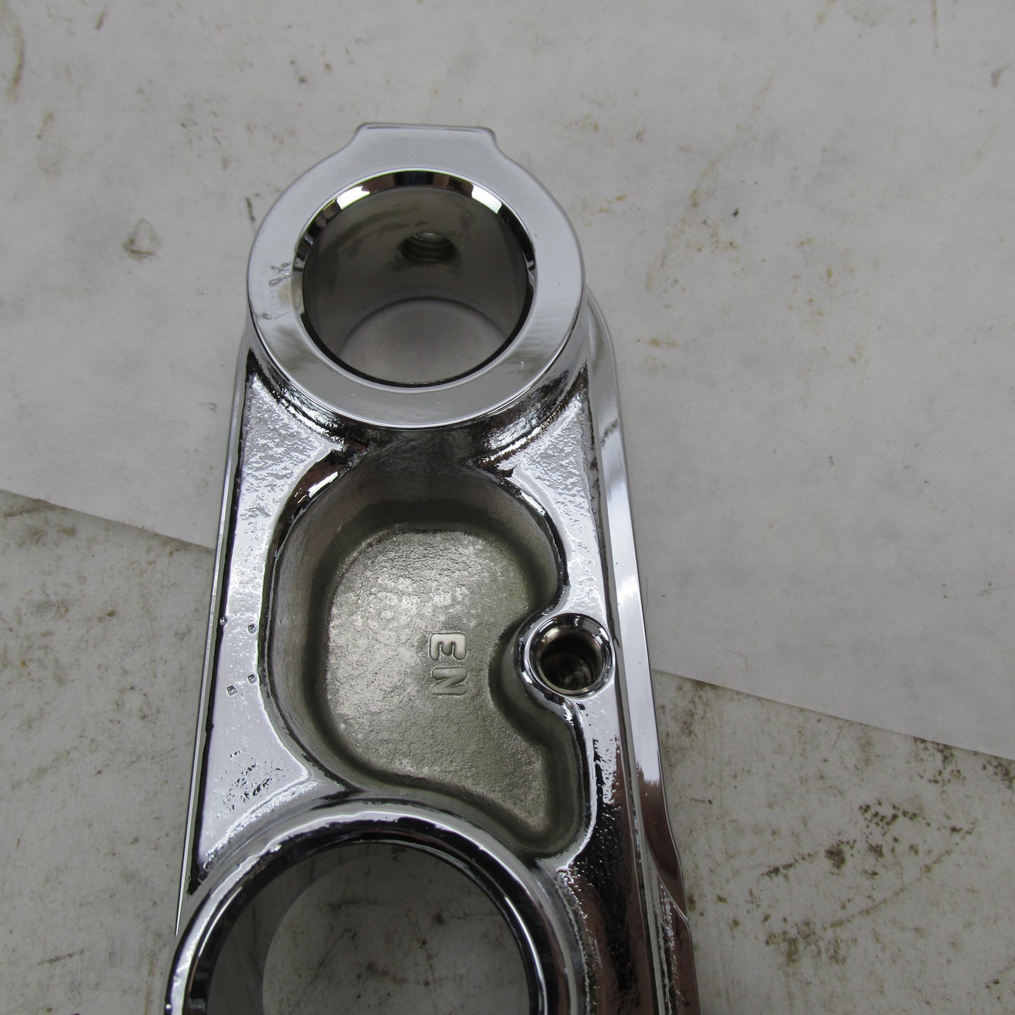 Harley-Davidson OEM Softail 41mm Chrome Upper Triple Tree Clamp 45456-