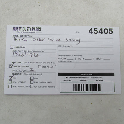 Harley-Davidson OEM Outer Valve Spring 18201-57A