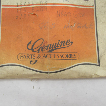 Lot of 7 Harley Davidson Genuine NOS Cylinder Head Gaskets 16664-86B