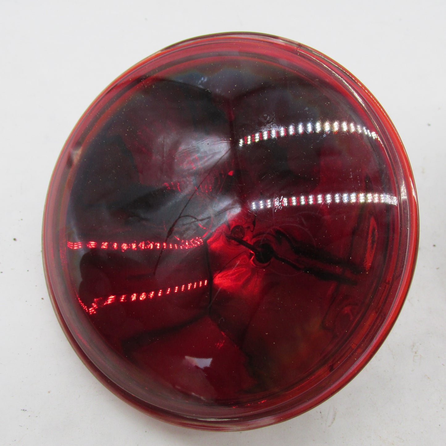 Pair of Harley Davidson Genuine NOS Red Sealed Pursuit Lamps Set 6872