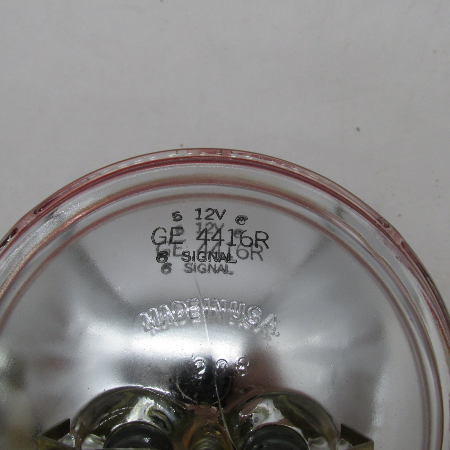 Pair of Harley Davidson Genuine NOS Red Sealed Pursuit Lamps Set 6872