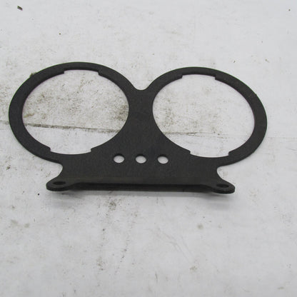 Harley Genuine 1974-82 AMF 3-Hole Wrinkle Black Dual Gauge Bracket 670