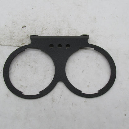 Harley Genuine 1974-82 AMF 3-Hole Wrinkle Black Dual Gauge Bracket 670