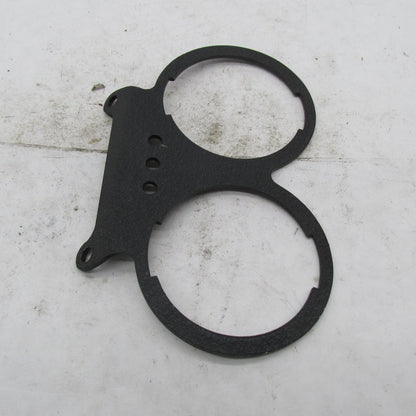 Harley Genuine 1974-82 AMF 3-Hole Wrinkle Black Dual Gauge Bracket 670