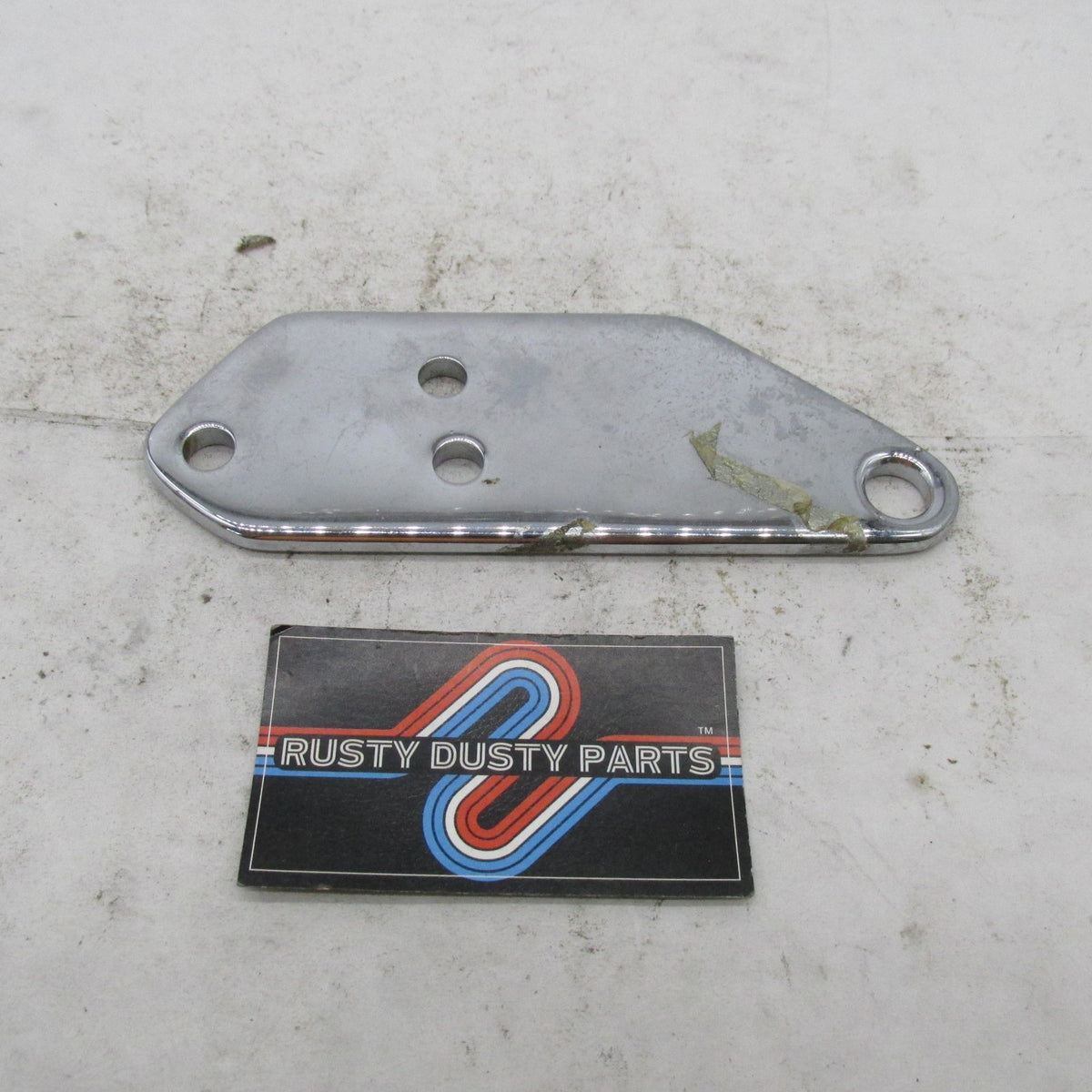 Pair of Harley Davidson OEM Chrome Footrest Mounting Plate 49354-01