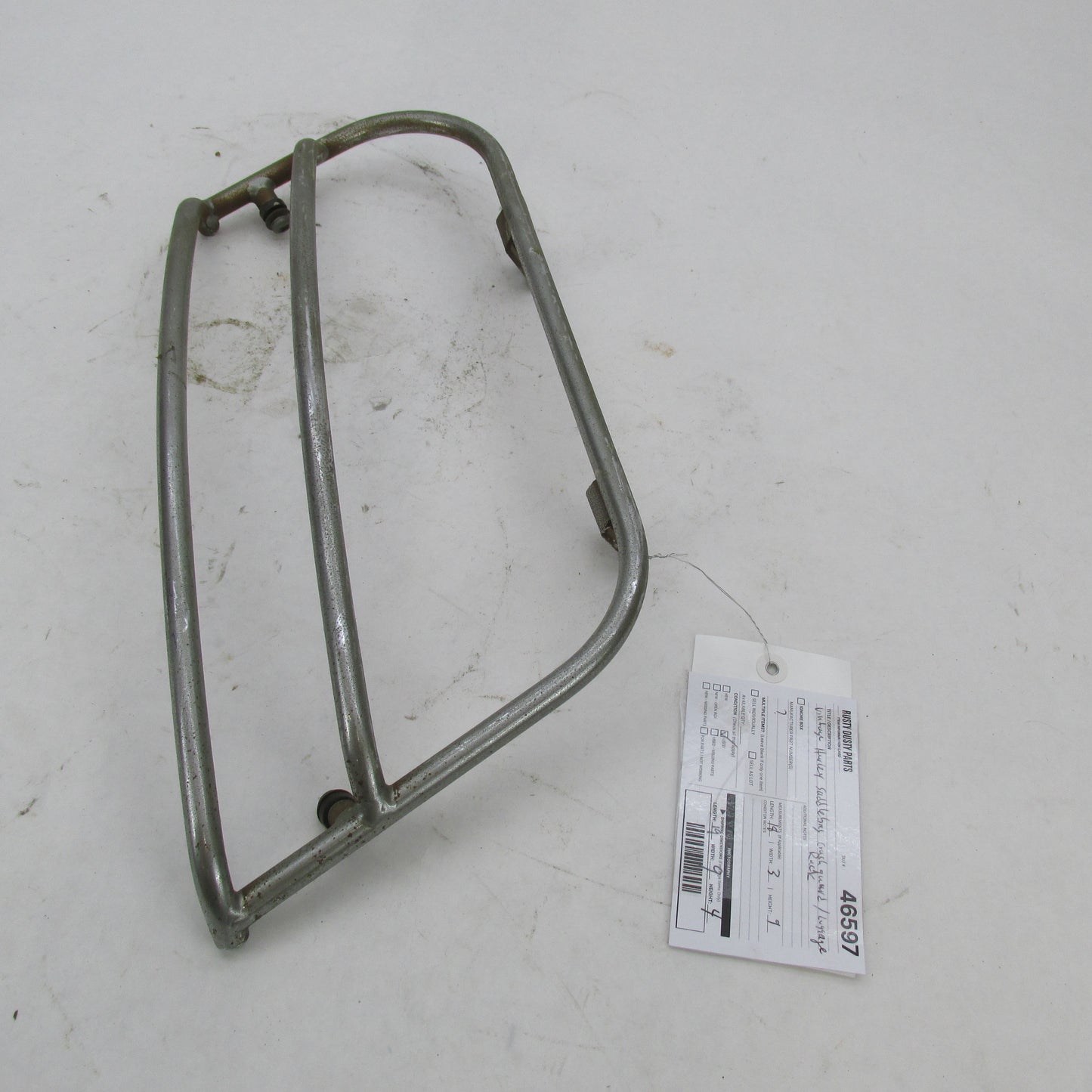 Harley Vintage Twin Tube 18" x 9" Left-Side Saddlebag Guard Rail Crash
