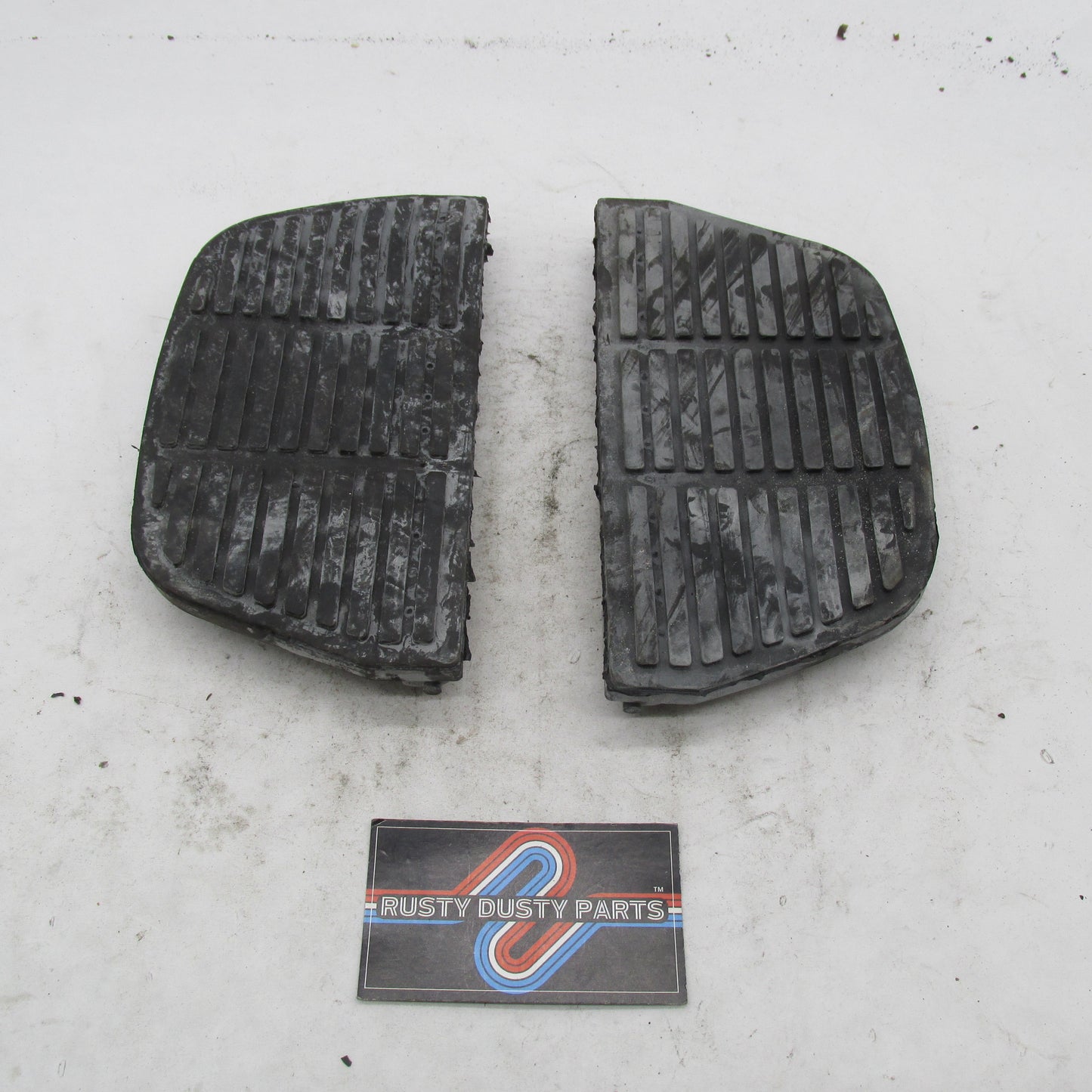 Pair of Harley-Davidson OEM Passenger Floorboard Rubber Inserts 50613-