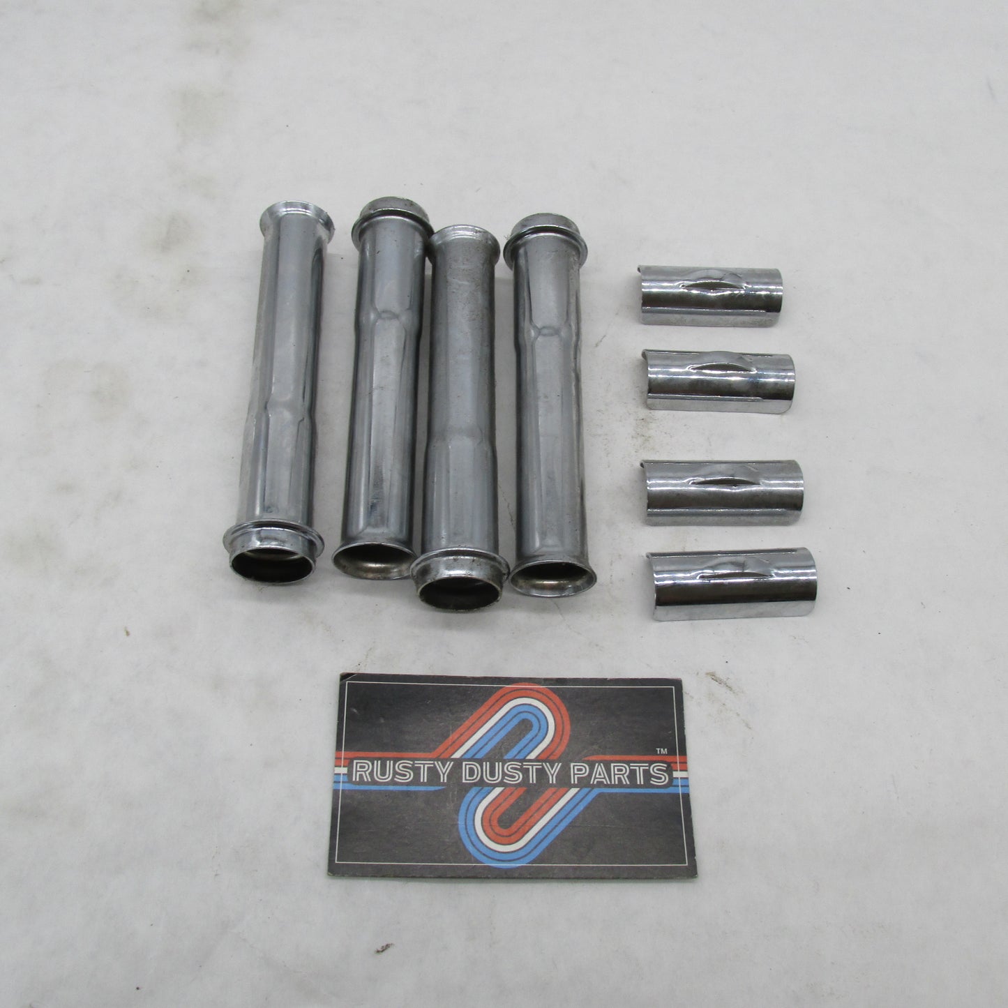 Set of 4 Twincam Harley Davidson Pushrod Tubes + Clips 17939-99 17634-