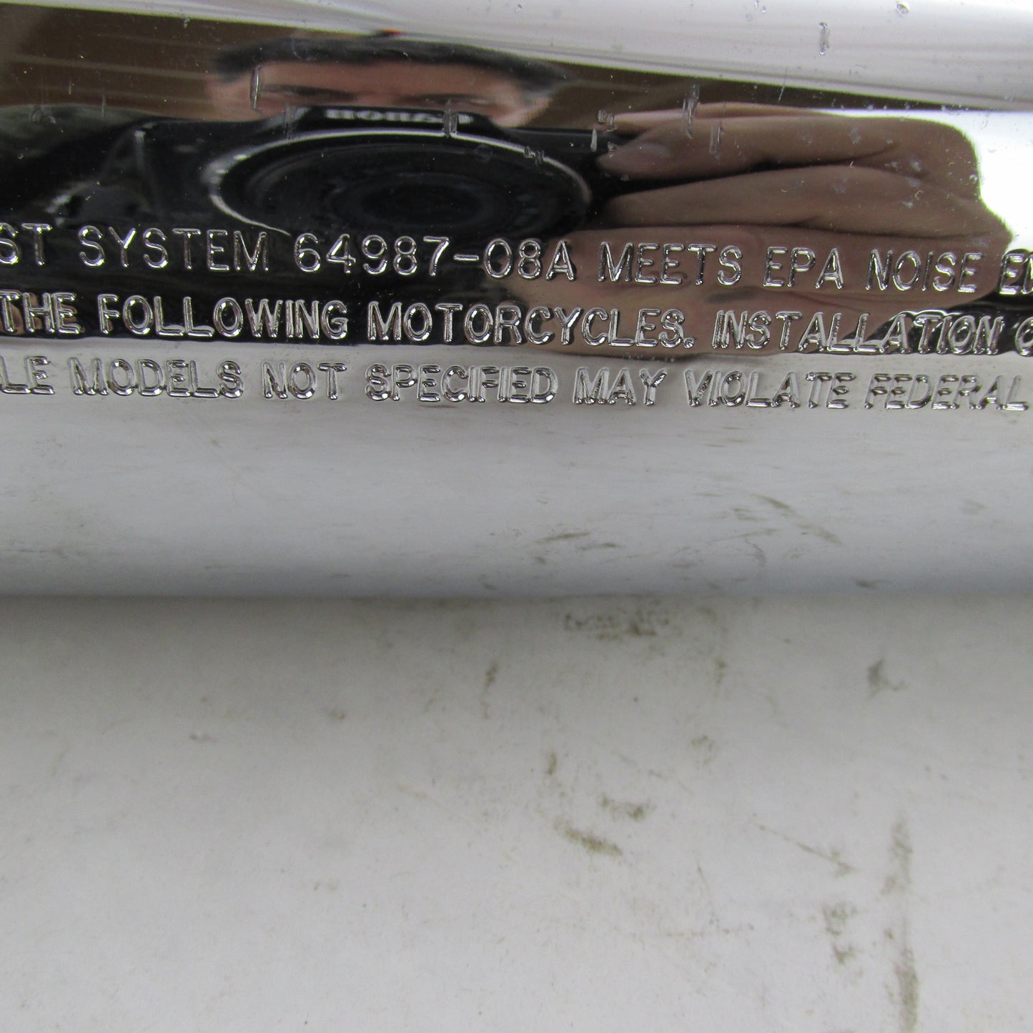 Harley Davidson OEM DYNA FXDF Fat Bob Stock Exhaust System 64705-08B 6