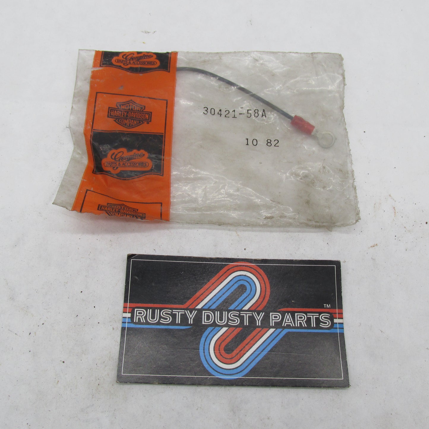 Harley-Davidson OEM Internal Generator Positive Brush Cable 30421-58A