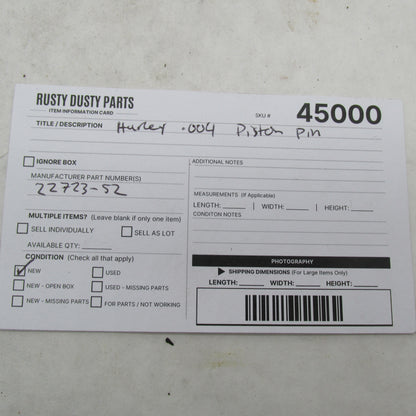 Harley-Davidson OEM +.004" Oversize Piston Wrist Pin 22723-52