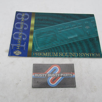 Harley-Davidson Official 1998 Premium Sound System Owner's Manual 9946