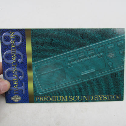 Harley-Davidson Official 1998 Premium Sound System Owner's Manual 9946