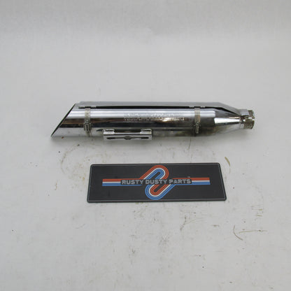 Harley-Davidson OEM Stock CVO Dyna Slash Cut Muffler Chrome 80402-01