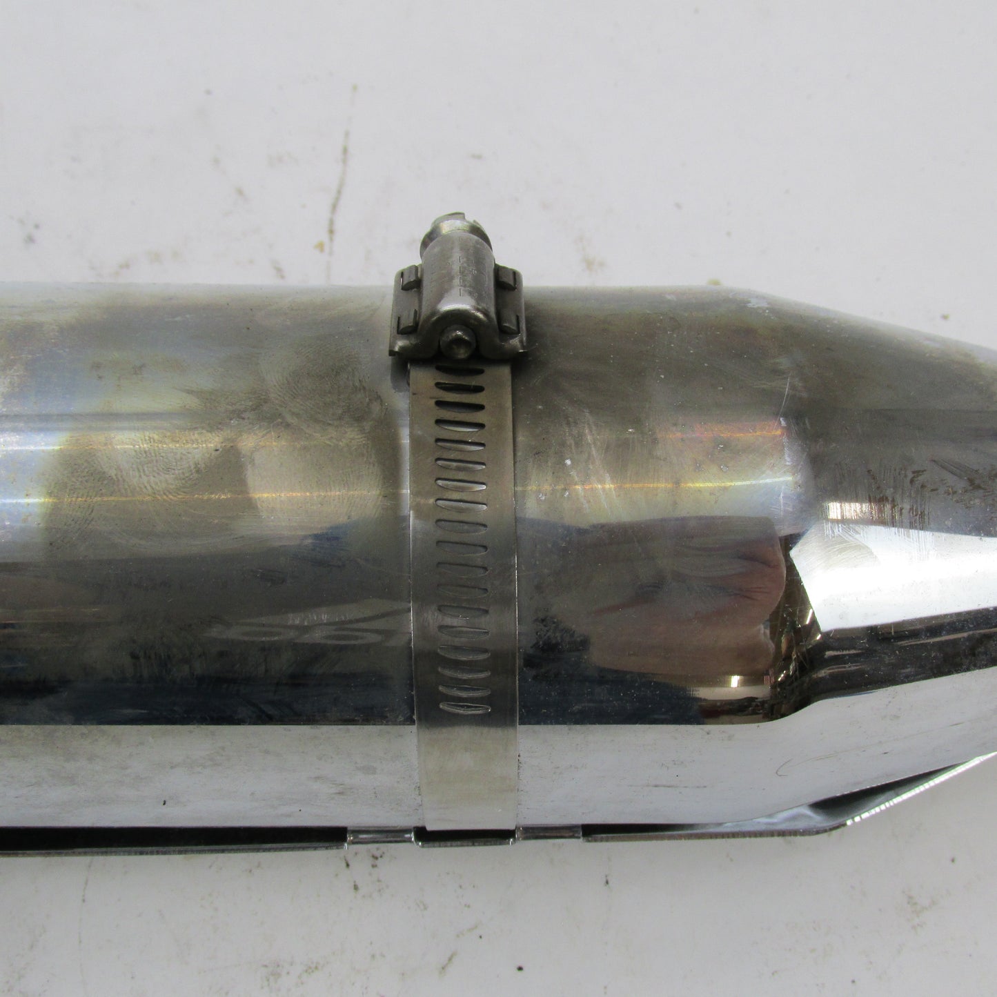 Harley-Davidson OEM Stock CVO Dyna Slash Cut Muffler Chrome 80402-01
