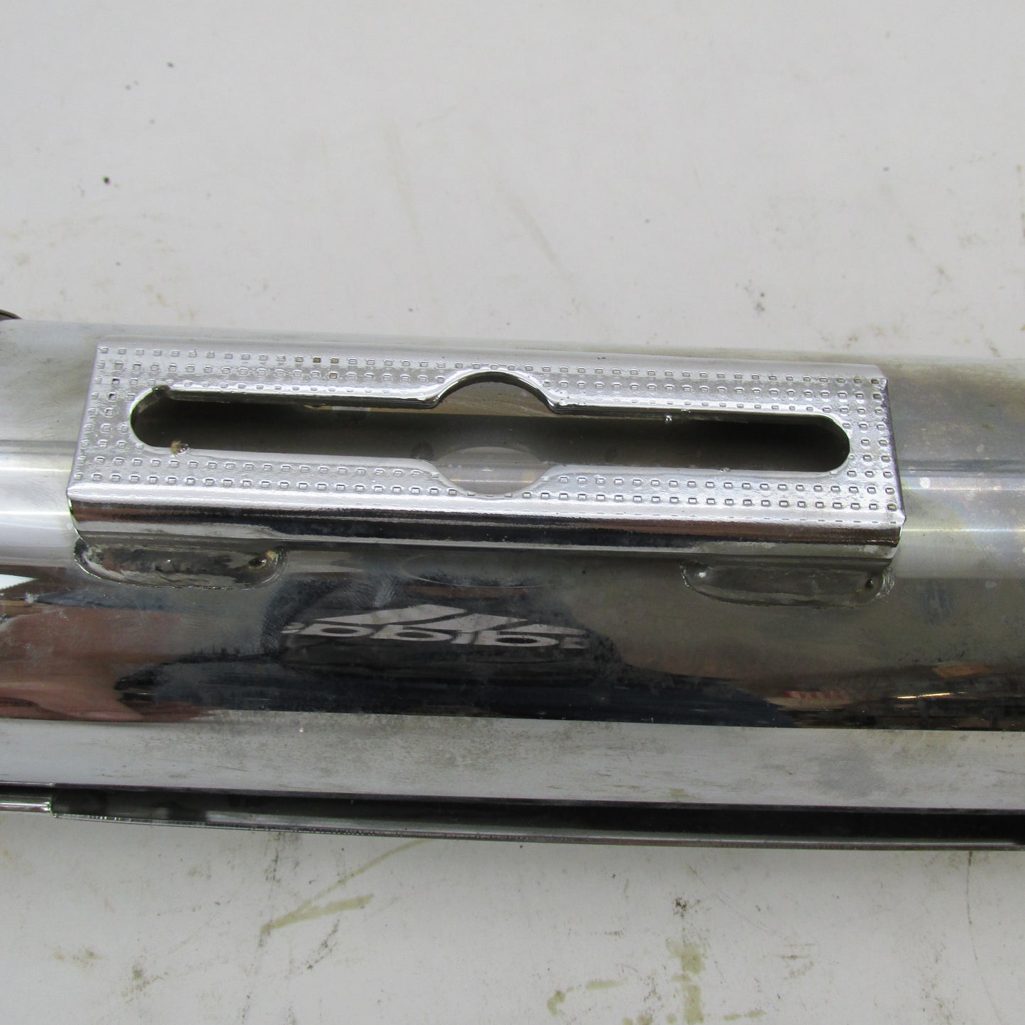 Harley-Davidson OEM Stock CVO Dyna Slash Cut Muffler Chrome 80402-01